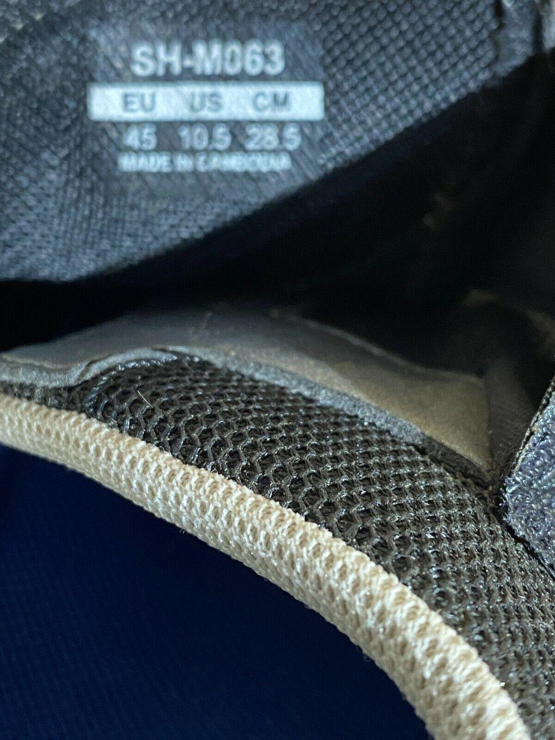 SHIMANO M063 Cycling MTB Shoes Mountain Bike Boots EU45 US10.5 Mondo 285 cs1141