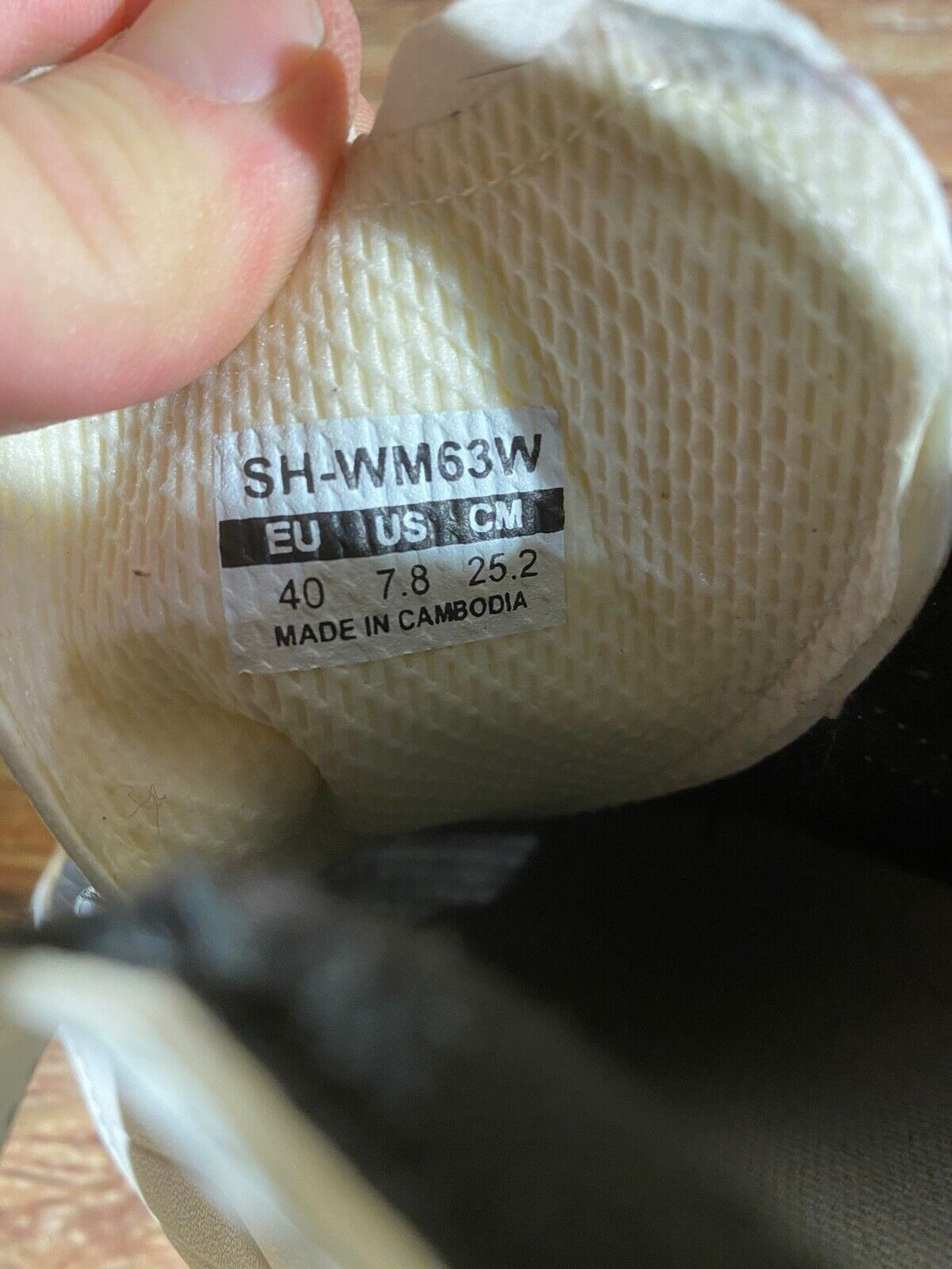 SHIMANO WM63 Cycling MTB Shoes Mountain Bike Boots EU40 US7.8 Mondo 252 cs1192