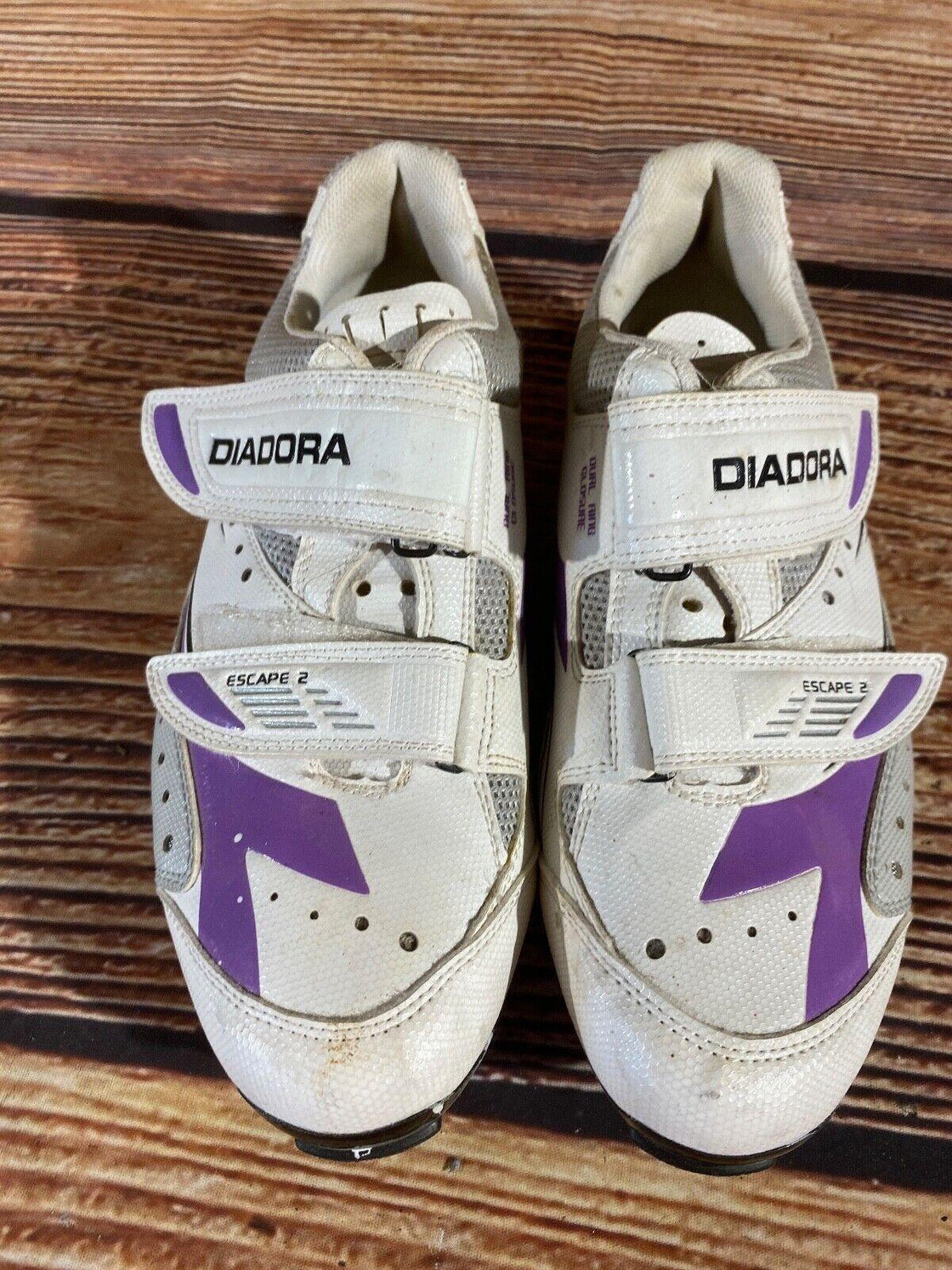 DIADORA Cycling Shoes Mountain Bike MTB  Ladies Size EU39 US8 Mondo 242 cs1021