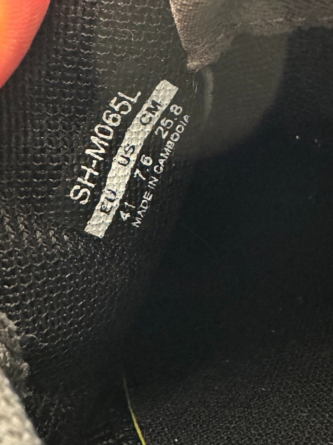 SHIMANO M065 Cycling MTB Shoes Mountain Bike EU41 US7.6 Mondo 258 cs375