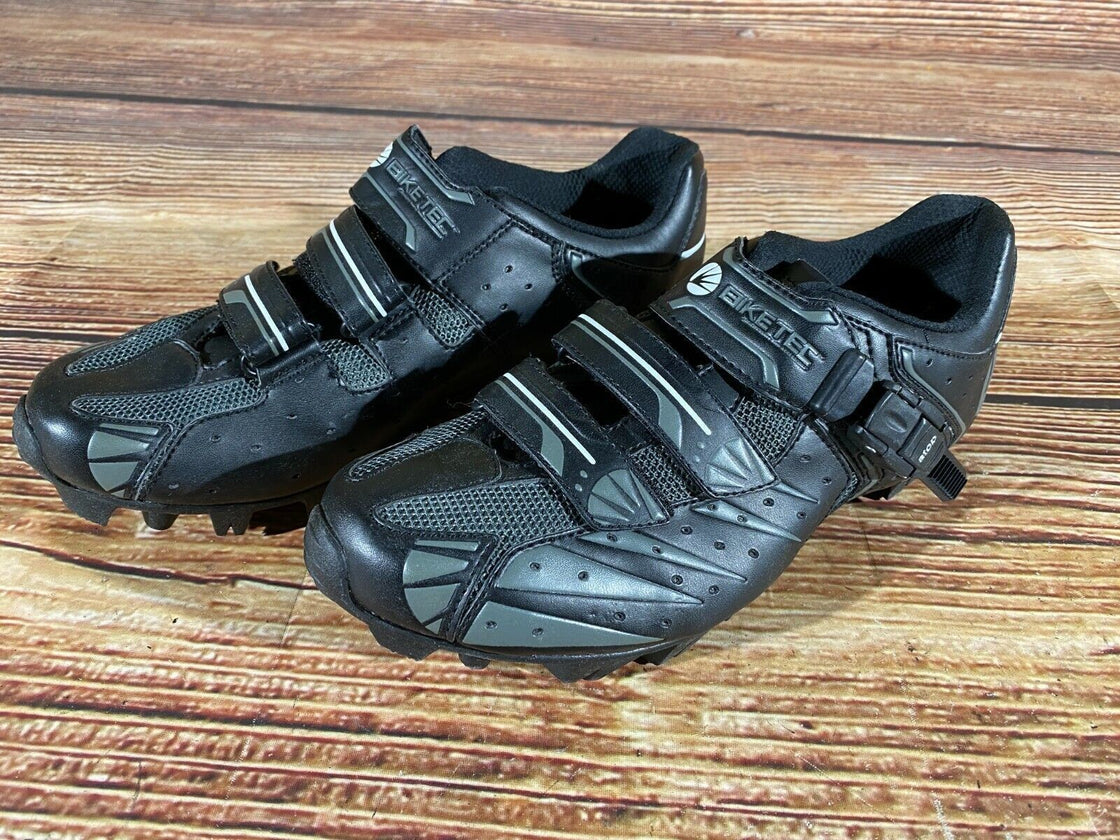 BIKE TEC Cycling MTB Shoes Mountain Biking 2 Bolts EU42 US8 Mondo 262 cs1233