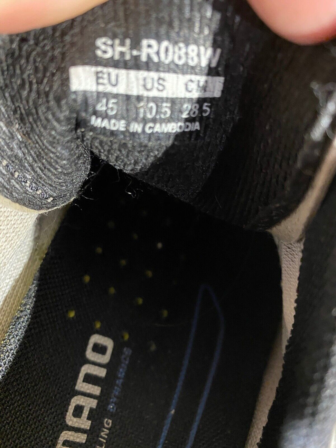 SHIMANO R088 Road Cycling Shoes Biking Boots 3 Bolts EU45 US10.5 Mondo 285 cs929