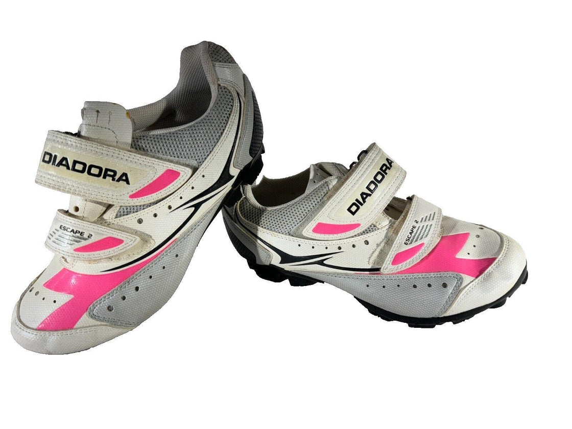 DIADORA Cycling Shoes MTB Mountain Bike Boots Ladies EU37 US6.5 Mondo 228 cs196