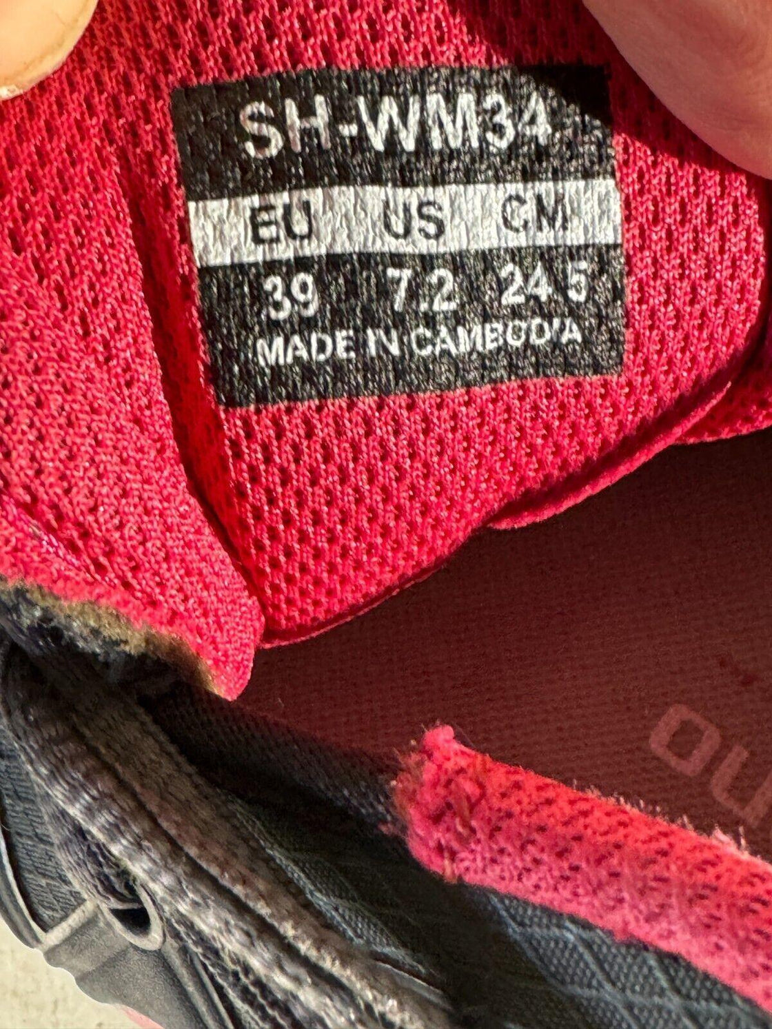 SHIMANO WM34 Cycling Shoes MTB Bike Boot Ladies EU39 US7.2 Mondo 245 cs361