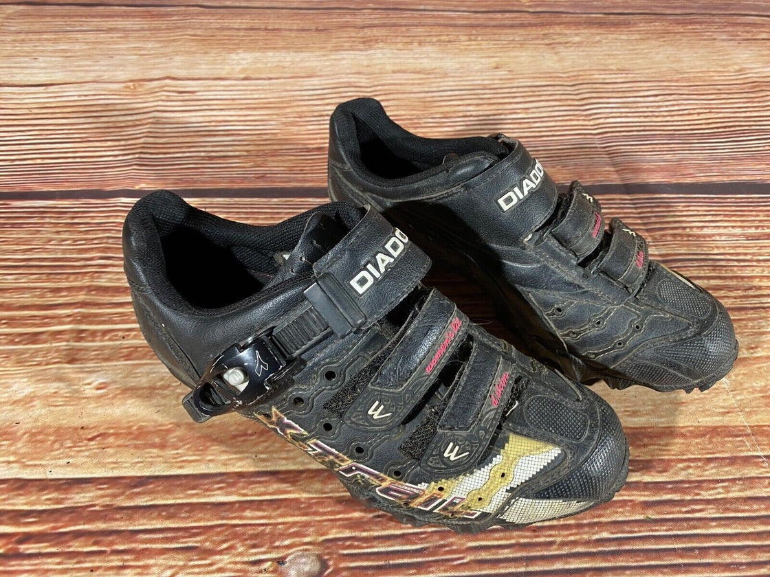 DIADORA MTB Cycling Shoes Mountain Bike Ladies Size EU37 US6.5 Mondo 230 cs1028
