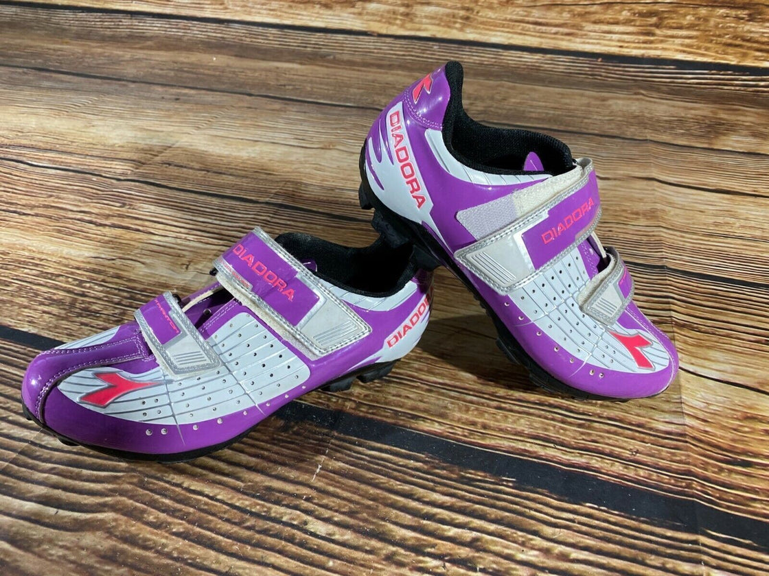 DIADORA Cycling Shoes MTB Mountain Biking Boots Ladies Size EU39  cs971