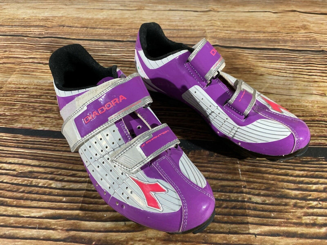 DIADORA Cycling Shoes MTB Mountain Biking Boots Ladies Size EU39  cs971