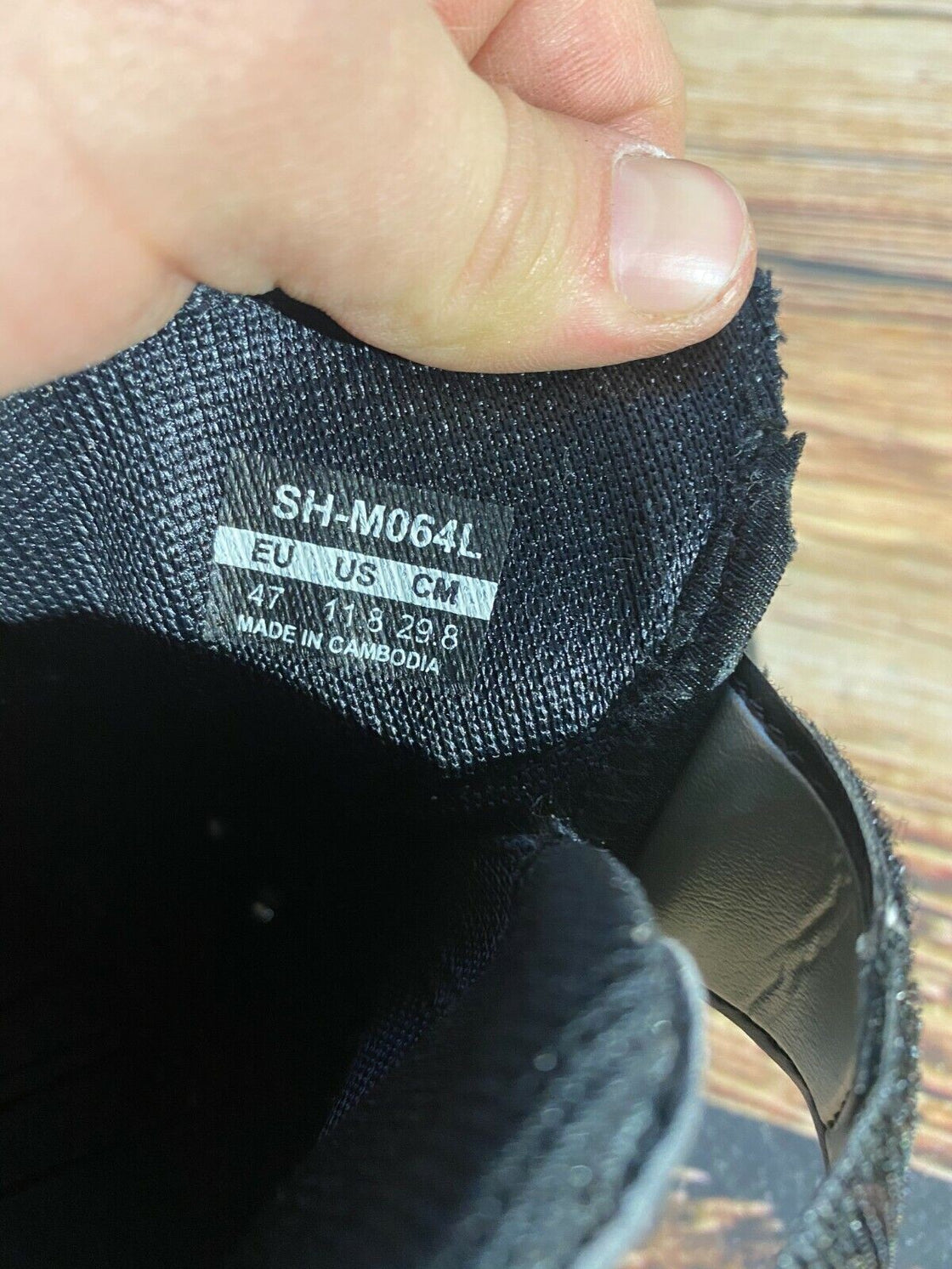 SHIMANO M064 Cycling MTB Shoes Mountain Biking Boots Size EU47 cs1162