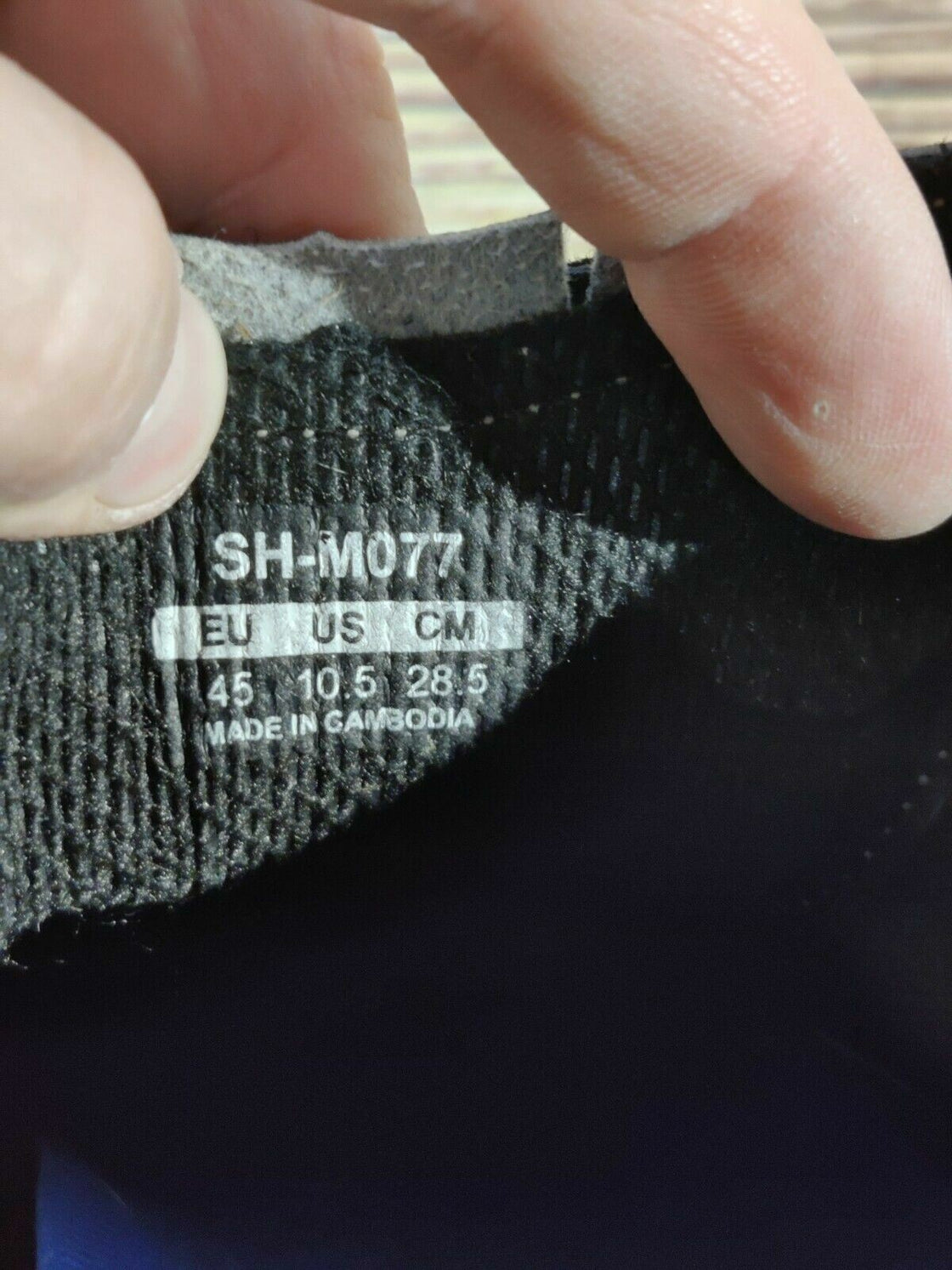 SHIMANO M077 MTB Cycling Shoes Mountain Bike Shoes Size EU45 MTB Shoes cs1167