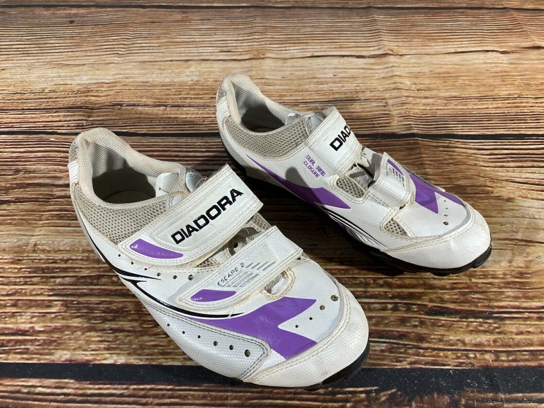 DIADORA Escape 2 Cycling MTB Shoes Mountain Biking Boots Ladies Size EU37 cs959