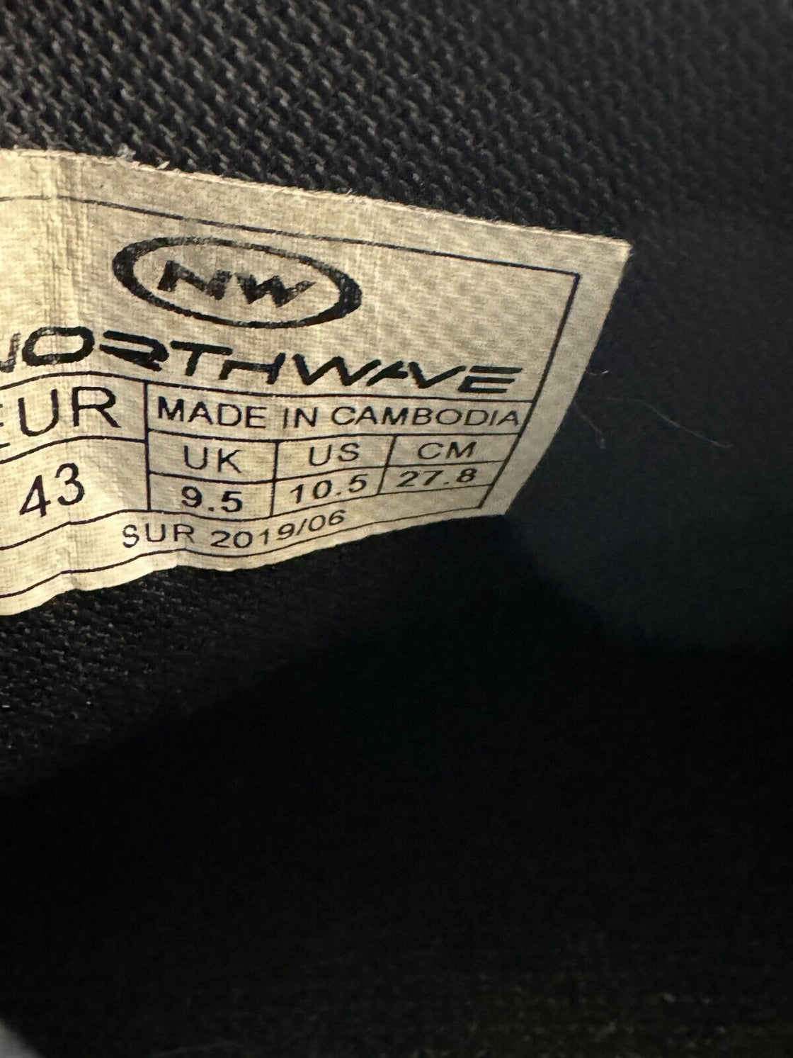 NORTHWAVE Cycling MTB Shoes Mountain Bike Boots EU43 US10.5 Mondo 275 cs235