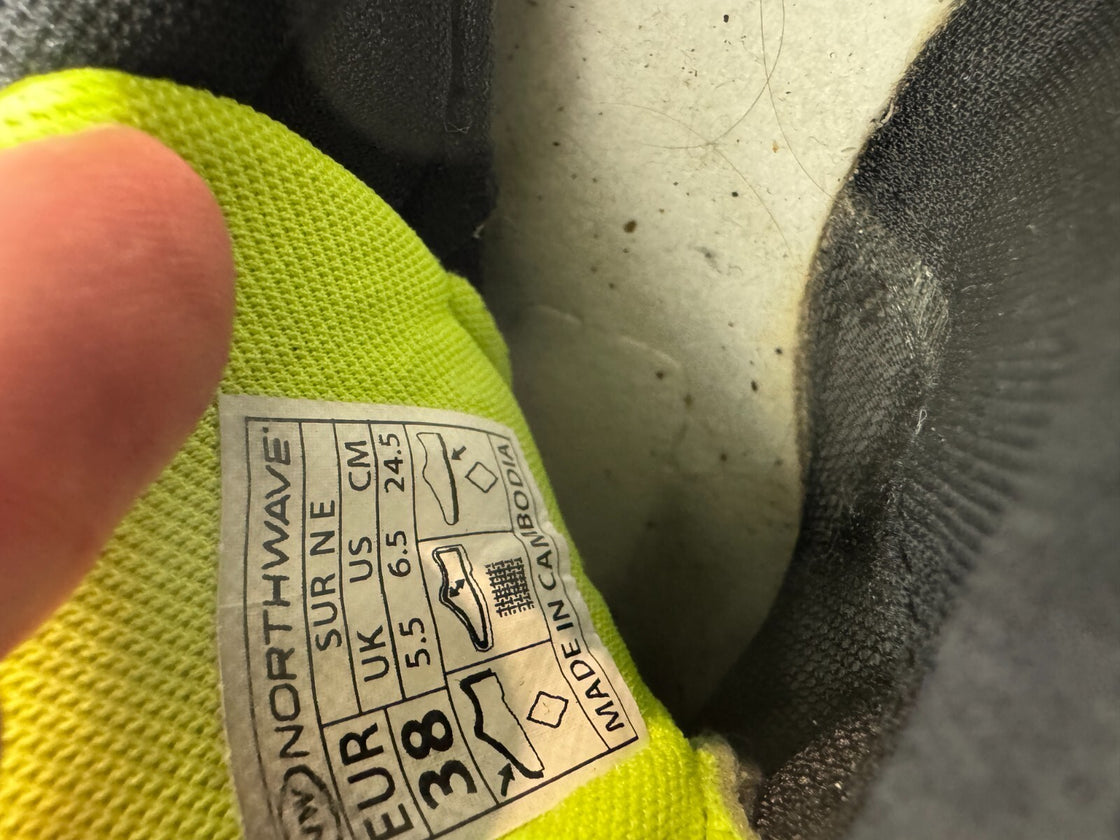 NORTHWAVE Cycling MTB Shoes Biking Junior EU38 US6.5 UK5.5 Mondo 242 mm cs653