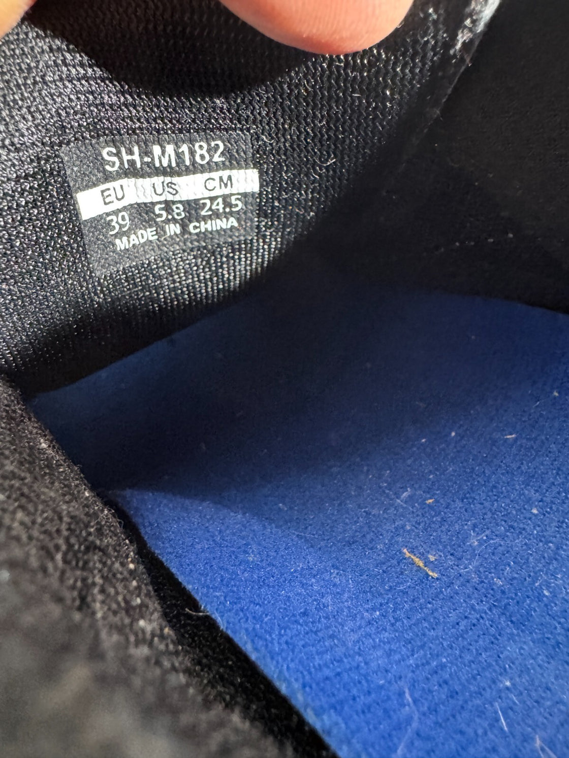 SHIMANO M182 Carbon Cycling MTB Shoes Size EU39 US5.8 UK5 Mondo 245 mm cs673