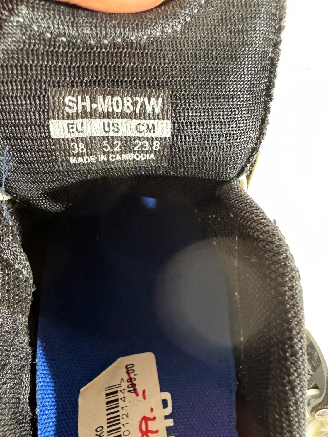 SHIMANO M087 Cycling MTB Shoes Size EU38 US5.2 UK4.5 Unisex Mondo 238 mm cs679