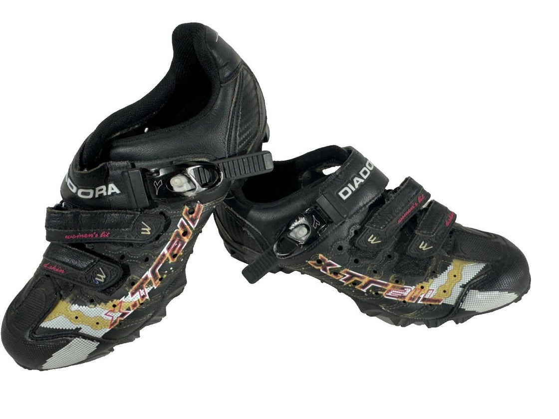 DIADORA X-Trail Cycling MTB Shoes Ladies EU40 US8.5 UK6.5 Mondo 250 mm cs704