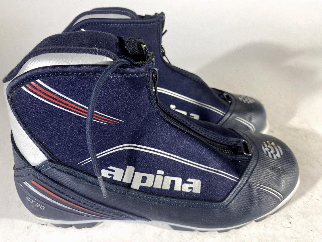 Alpina ST20 JR Nordic Cross Country Ski Boots Size EU38 US6 for NNN bindings 730