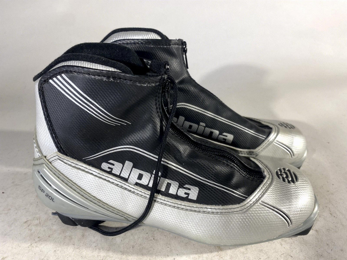 Alpina SP20L Classic Nordic Cross Country Ski Boots Size EU37 US6.5 for NNN 622