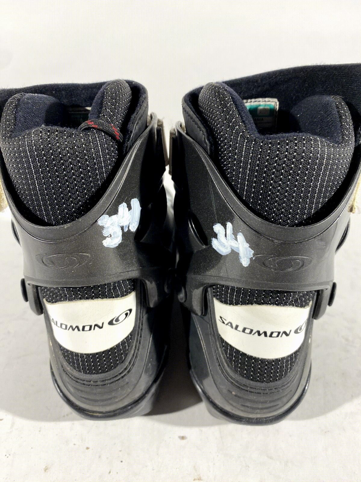 Salomon Cross Country Ski Boots Classic SNS Profil EU 34 US 2.5 Kids 210mm S102