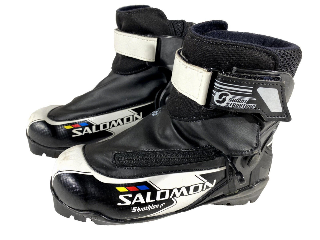 Salomon Kids  Skiathlon Cross Country Ski Boots Size EU34 US2.5 SNS Pilot S107