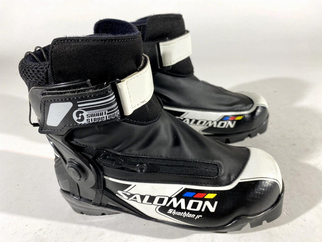 Salomon Kids  Skiathlon Cross Country Ski Boots Size EU34 US2.5 SNS Pilot S107