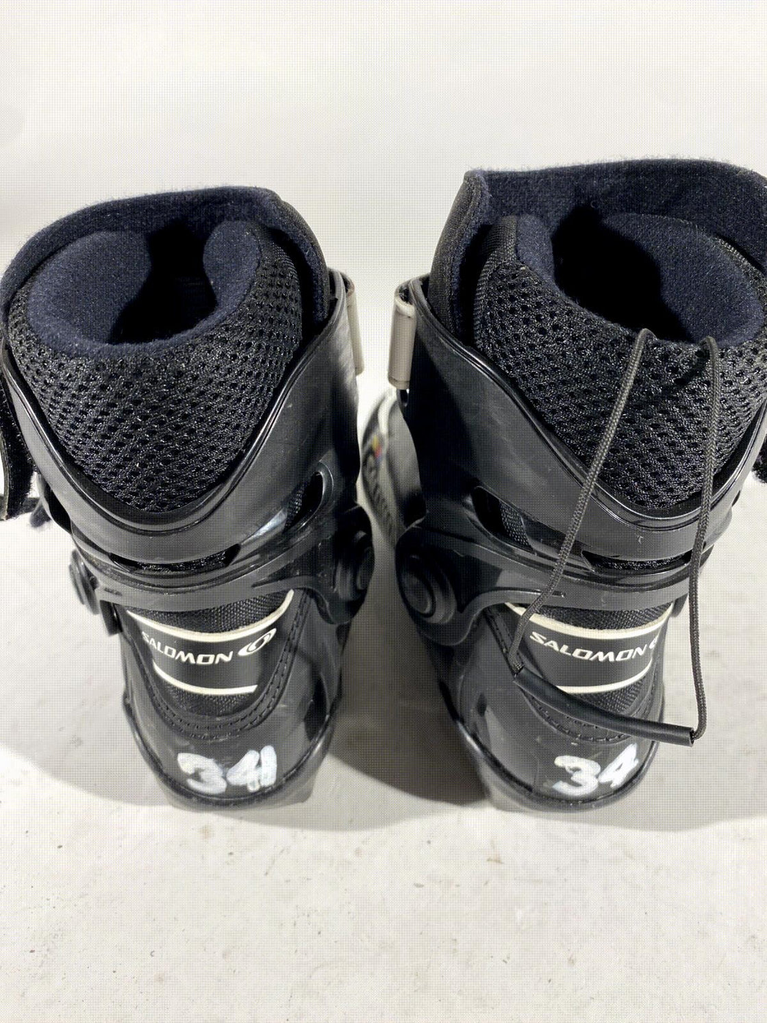 Salomon Kids  Skiathlon Cross Country Ski Boots Size EU34 US2.5 SNS Pilot S107
