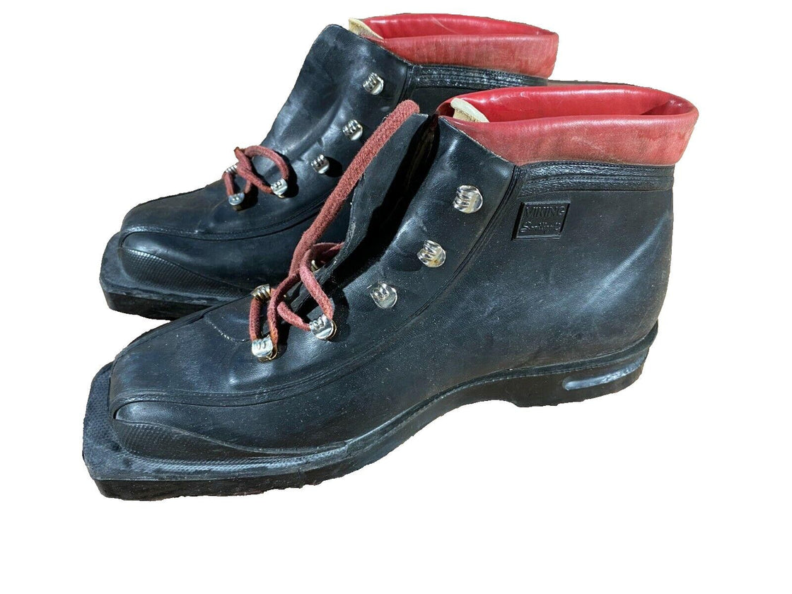 VIKING Vintage Cross Country Ski Boots for Kandahar Old Cable Binding EU39 US6.5