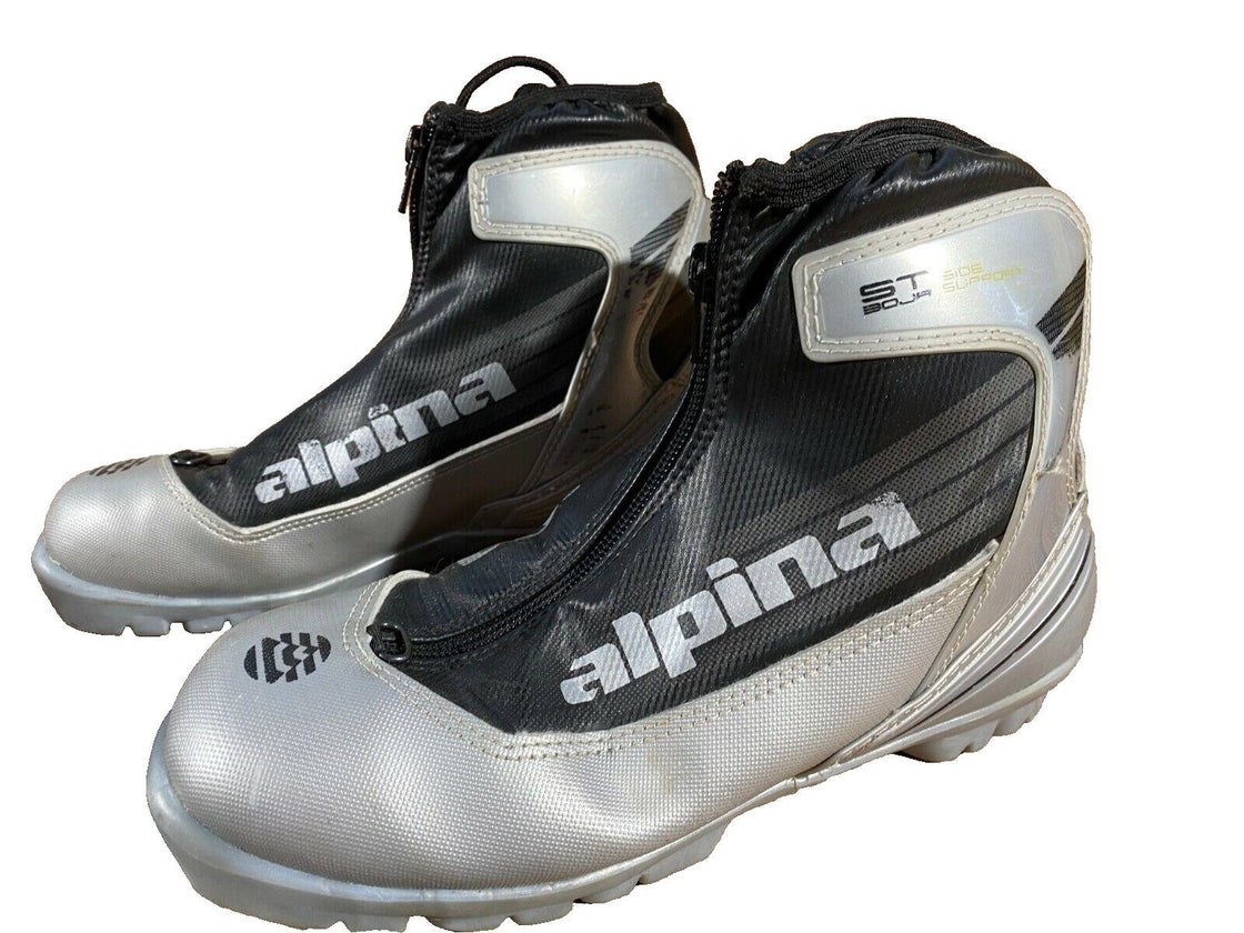 Alpina ST30 Jr Nordic Cross Country Ski Boots Size EU37 US5 for NNN 2833