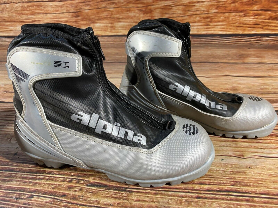 Alpina ST30 Jr Nordic Cross Country Ski Boots Size EU37 US5 for NNN 2833