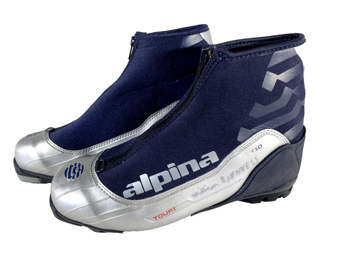 Alpina T10 Classic Touring Nordic Cross Country Ski Boots Size EU42 US9 NNN 907