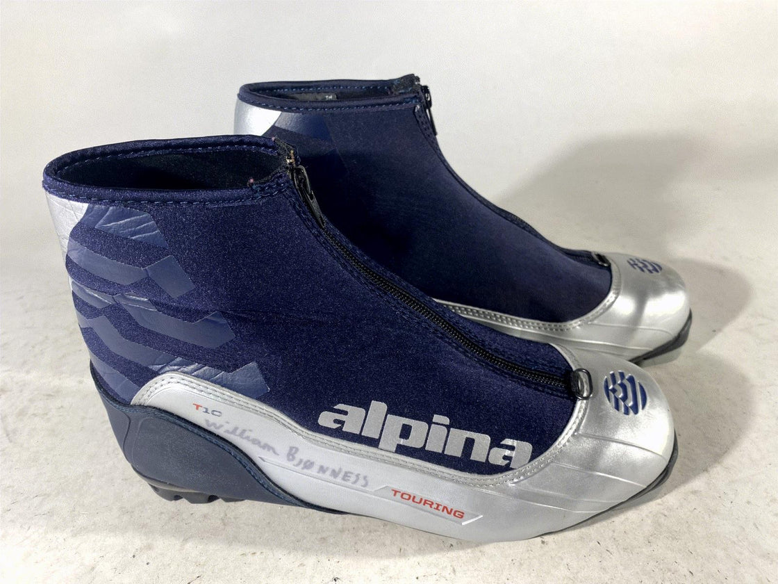 Alpina T10 Classic Touring Nordic Cross Country Ski Boots Size EU42 US9 NNN 907