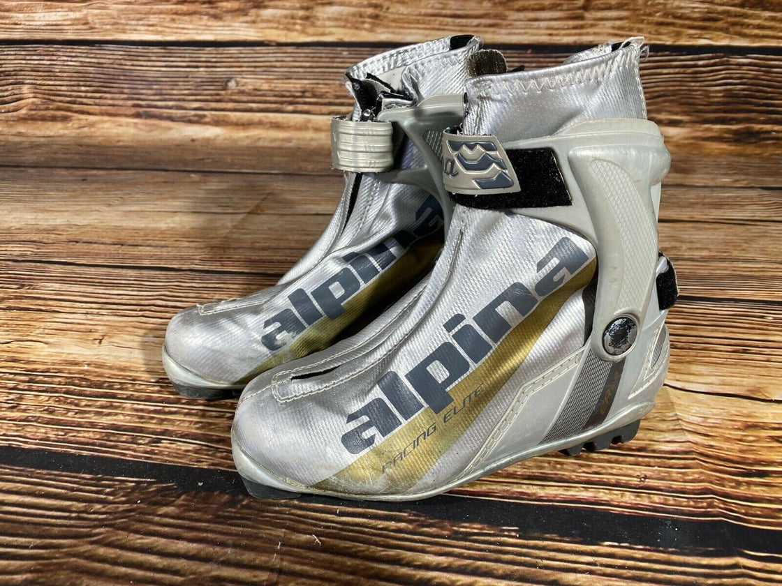 Alpina Eve Racing Elite Nordic Cross Country Ski Boots Size EU35 US3.5 NNN 3183