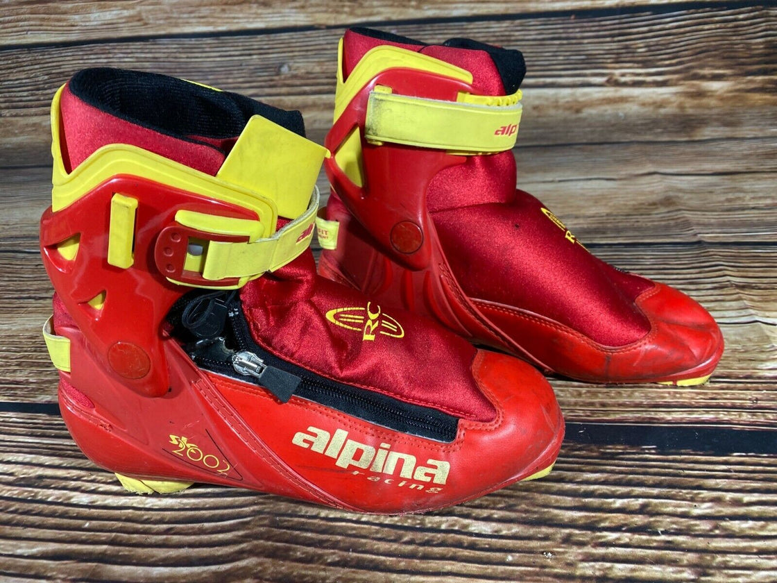 Alpina Racing 2002 Nordic Cross Country Ski Boots Size EU39 US7 NNN 3023