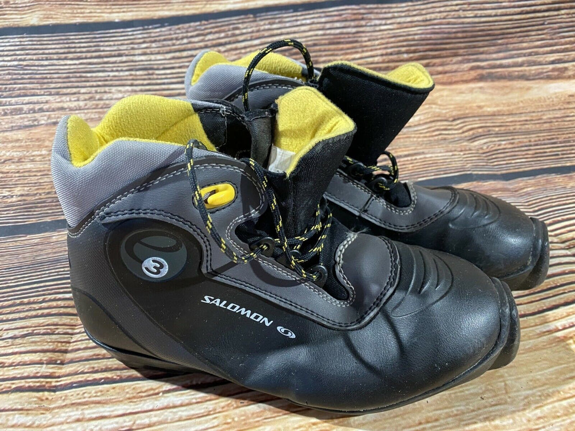 SALOMON E3 Nordic Cross Country Ski Boots Size EU38 US5.5 SNS Profil 2393