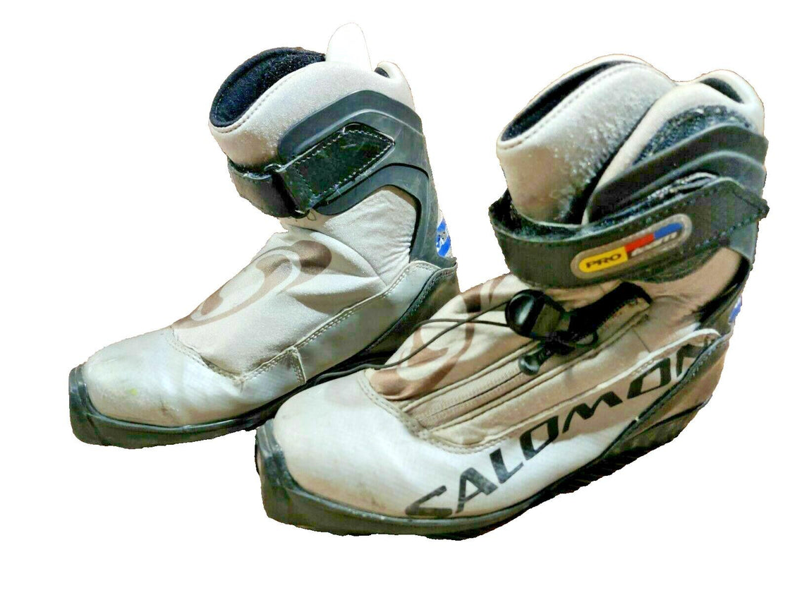 SALOMON Pro Combi Nordic Cross Country Ski Boots Size EU37 US5 SNS Profil 2387