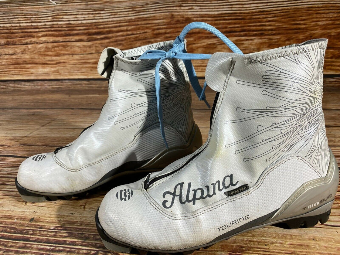 Alpina T28Eve Nordic Cross Country Ski Boots Size EU38 US6 NNN 786