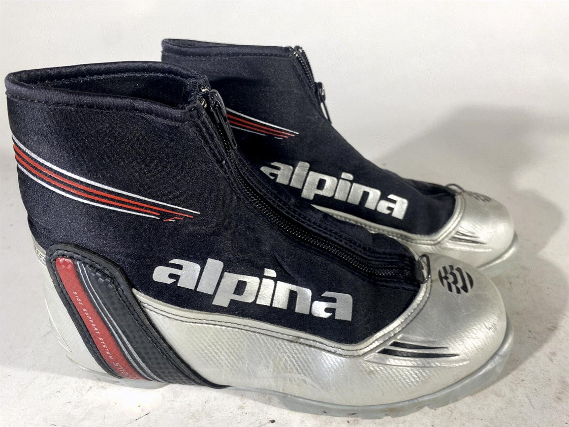 Alpina ST10 Jr Classic Nordic Cross Country Ski Boots Size EU38 US6 NNN 794
