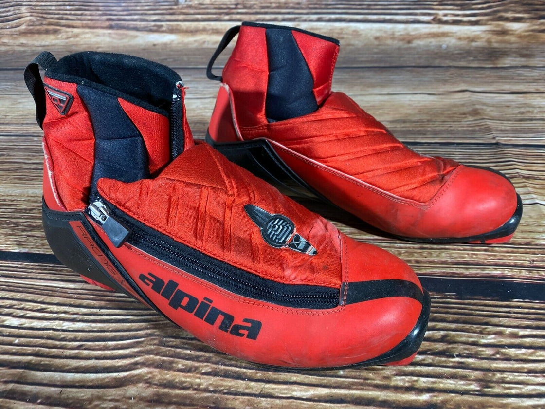Alpina CL Racing Nordic Cross Country Ski Boots Size EU42 US9 NNN bindings 2940