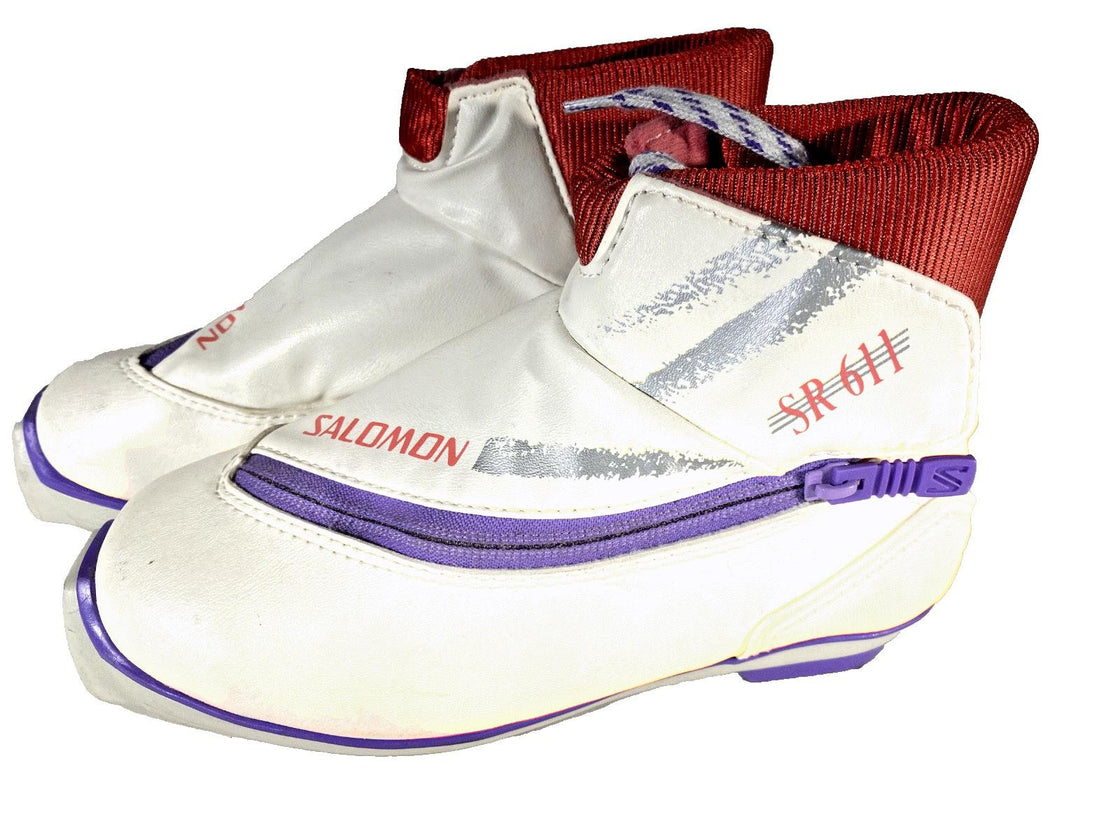 SALOMON SR611 Nordic Cross Country Ski Boots Size EU36 US4 SNS Profil 2244