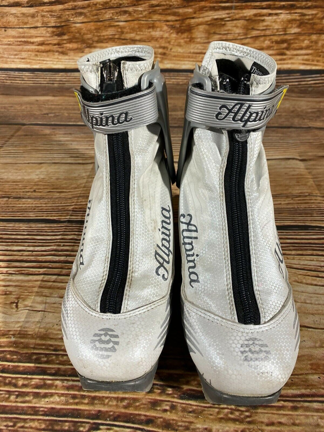 Alpina EVE40S Nordic Cross Country Ski Boots Size EU36 US4.5 NNN bindings 1006