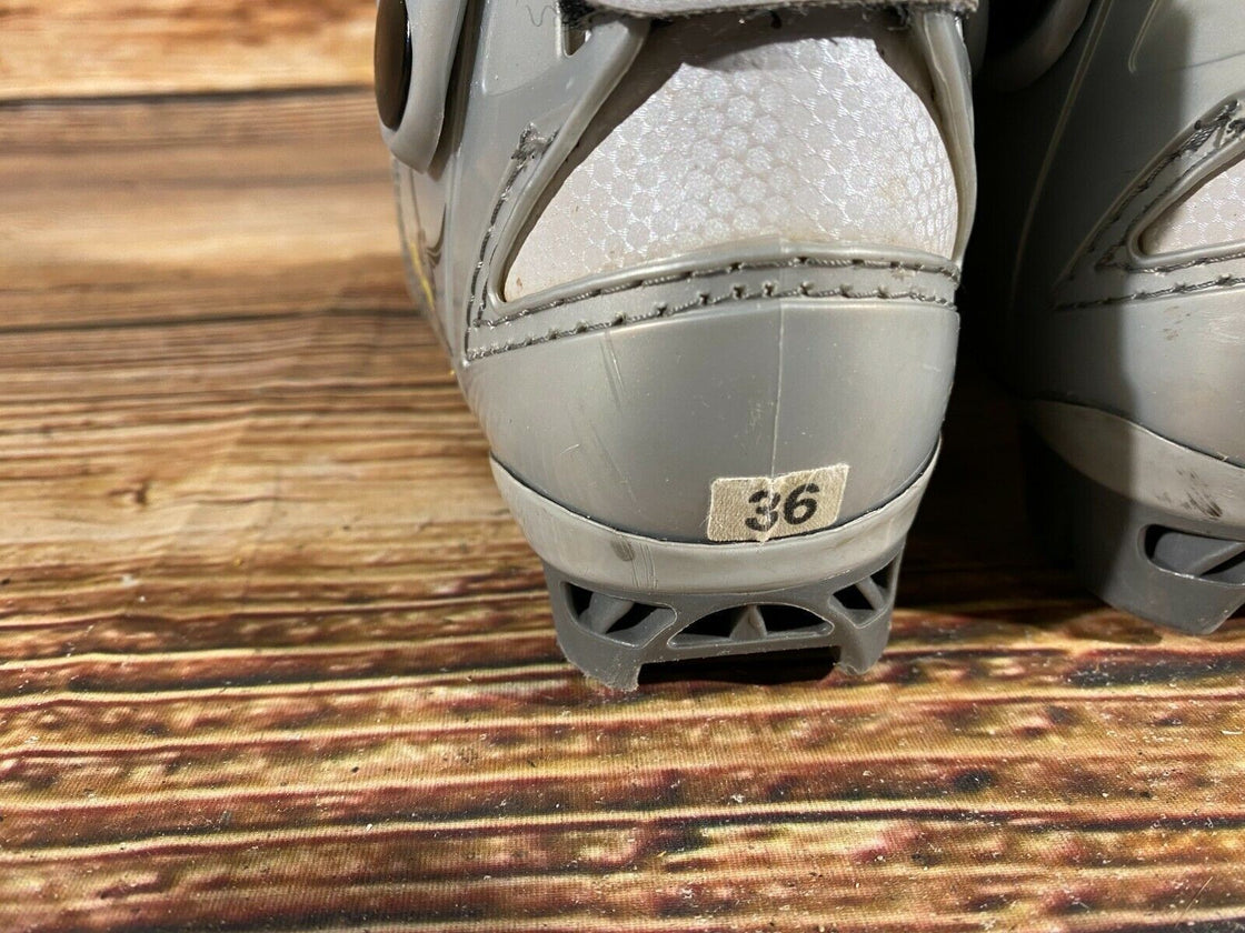 Alpina EVE40S Nordic Cross Country Ski Boots Size EU36 US4.5 NNN bindings 1006