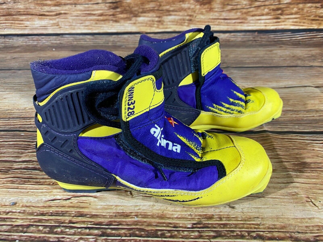 Alpina 328 Nordic Cross Country Ski Boots Size EU37 US5 NNN bindings 901