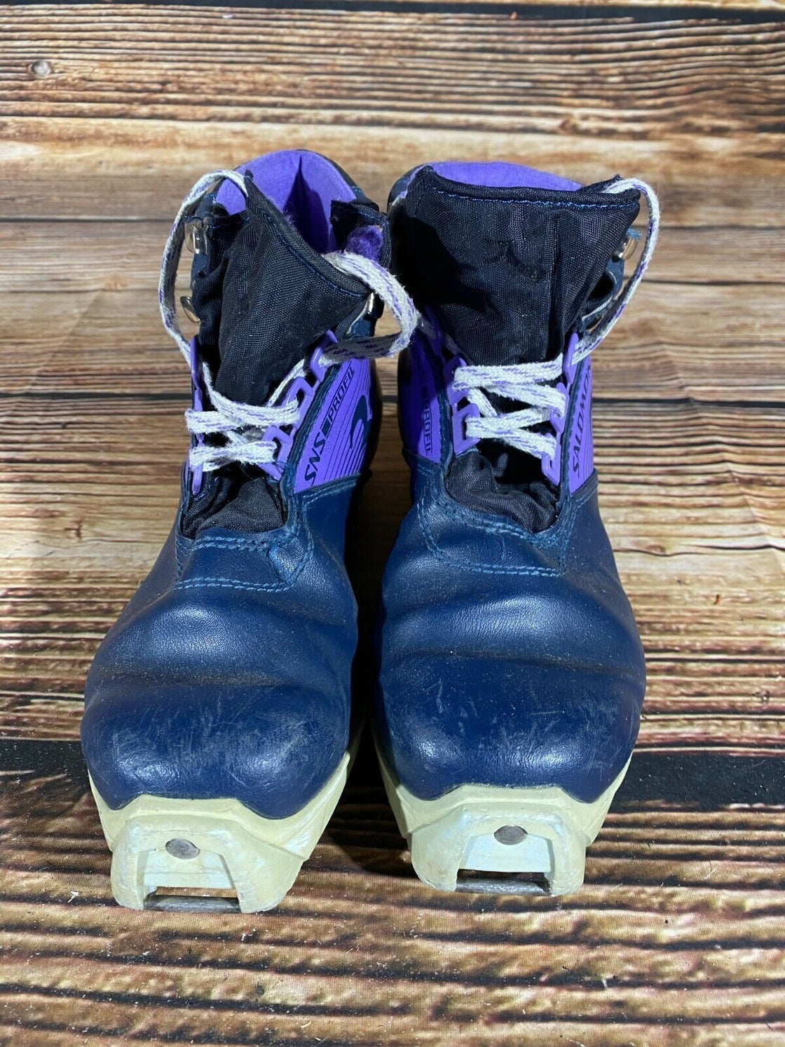 SALOMON 361 SR Nordic Cross Country Ski Boots Size EU39 US7 SNS profil 2081