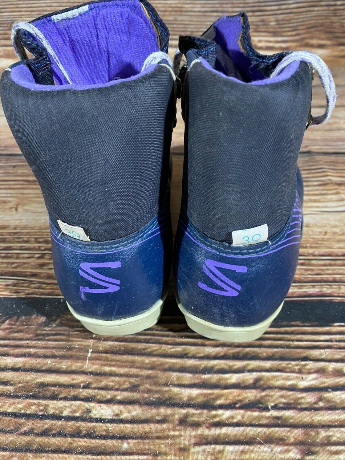 SALOMON 361 SR Nordic Cross Country Ski Boots Size EU39 US7 SNS profil 2081