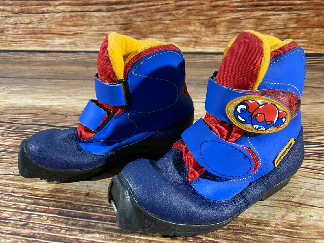 SALOMON Kids Nordic Cross Country Ski Boots Size EU31 US13 SNS S-52 SNS