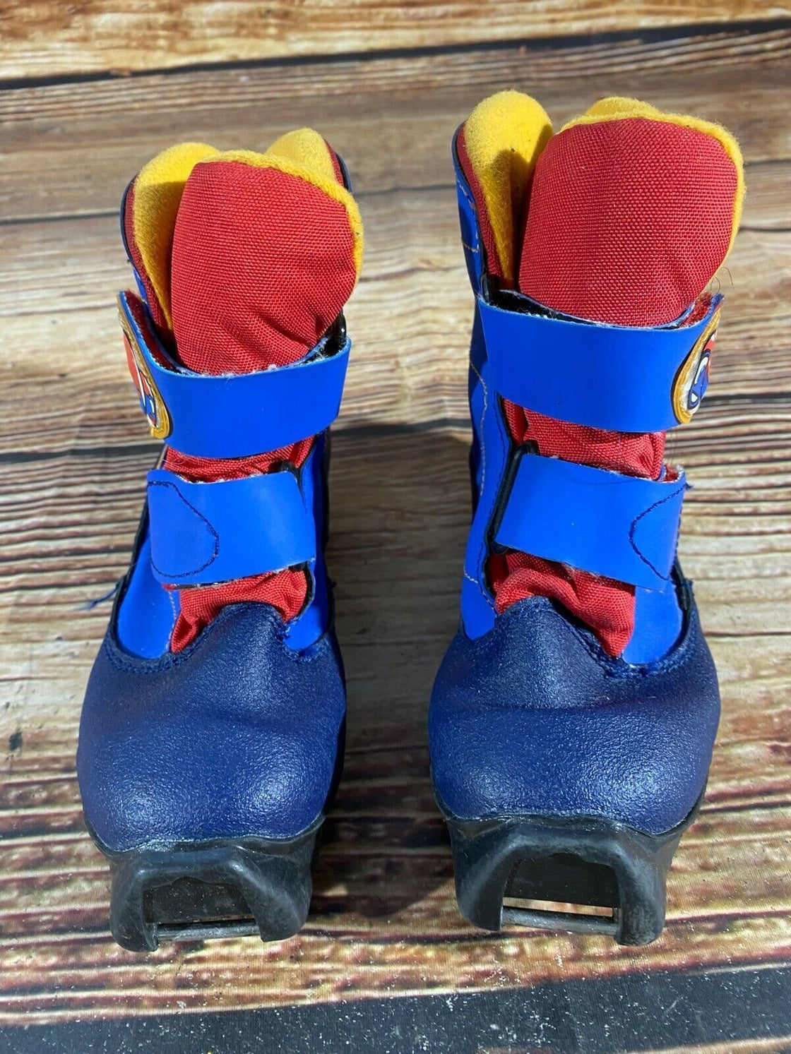 SALOMON Kids Nordic Cross Country Ski Boots Size EU31 US13 SNS S-52 SNS