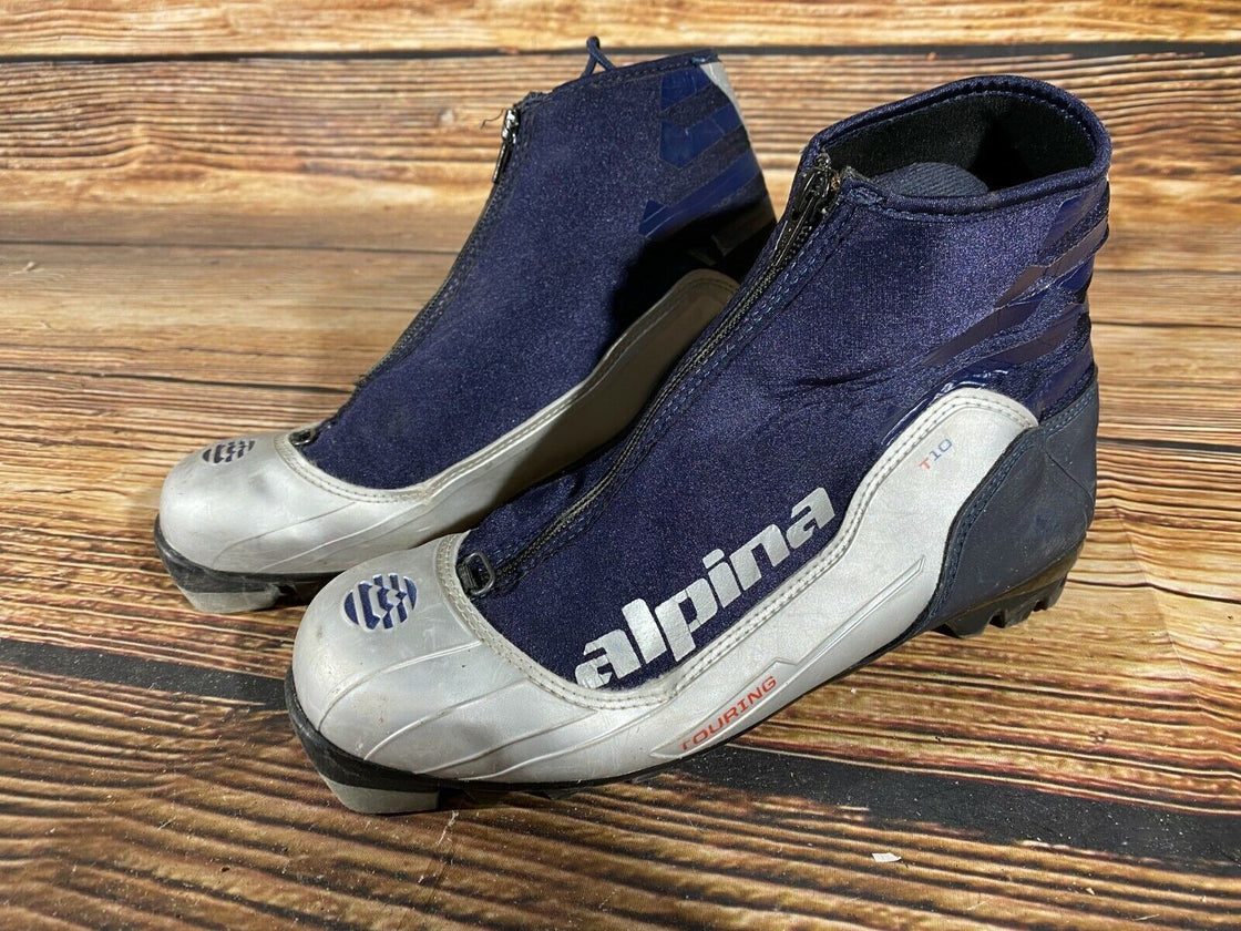 Alpina T10 Nordic Cross Country Ski Boots Size EU40 US7.5 NNN 820