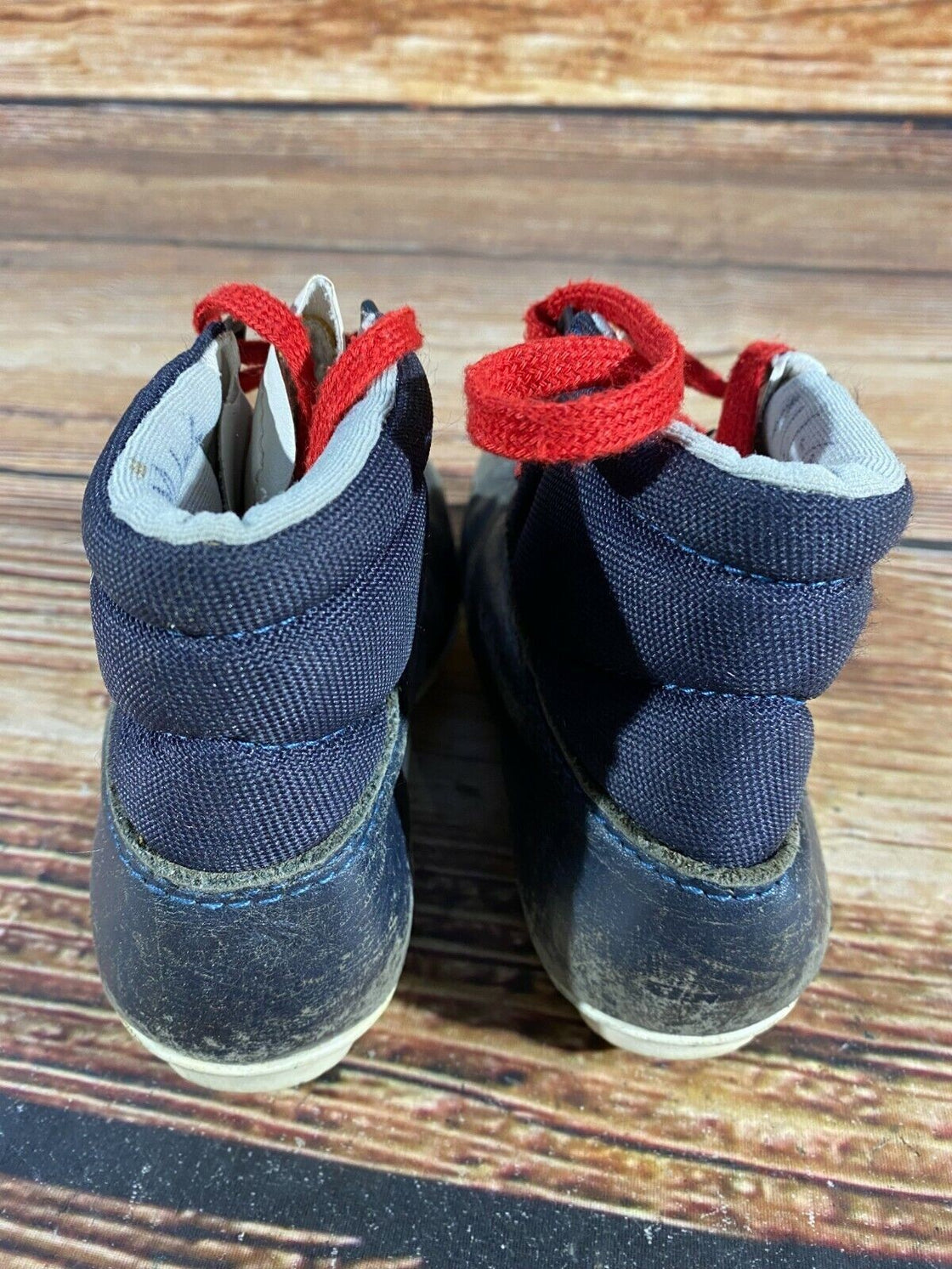 SALOMON Leather Kids Nordic Cross Country Ski Boots Size EU32 US1.5 SNS S-39