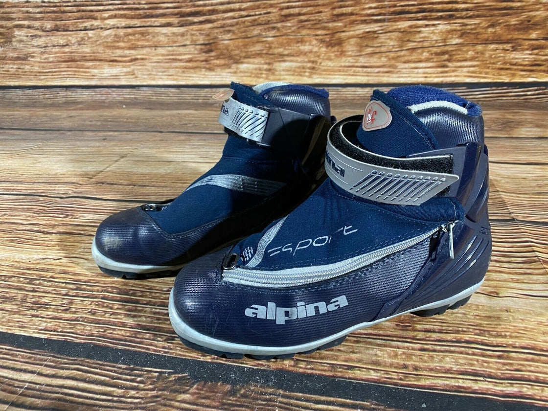 Alpina ST21 Nordic Cross Country Ski Boots Size EU37 US5 NNN bindings 812