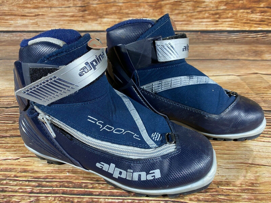 Alpina ST21 Nordic Cross Country Ski Boots Size EU37 US5 NNN bindings 812