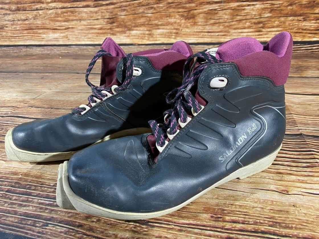 SALOMON 3.1 Nordic Cross Country Ski Boots Size EU42 US9 SNS profil 2117